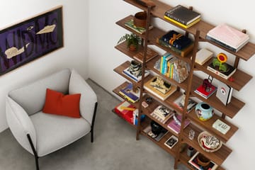 Zig Zag shelf High 175x214 cm - Walnut - Hem