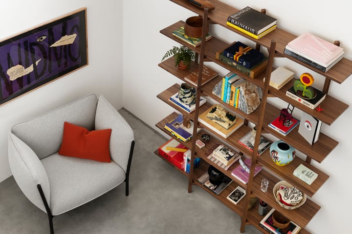 Zig Zag shelf High 175x214 cm, Walnut Hem