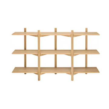 Zig Zag shelf Low 175x100 cm - Oak - Hem