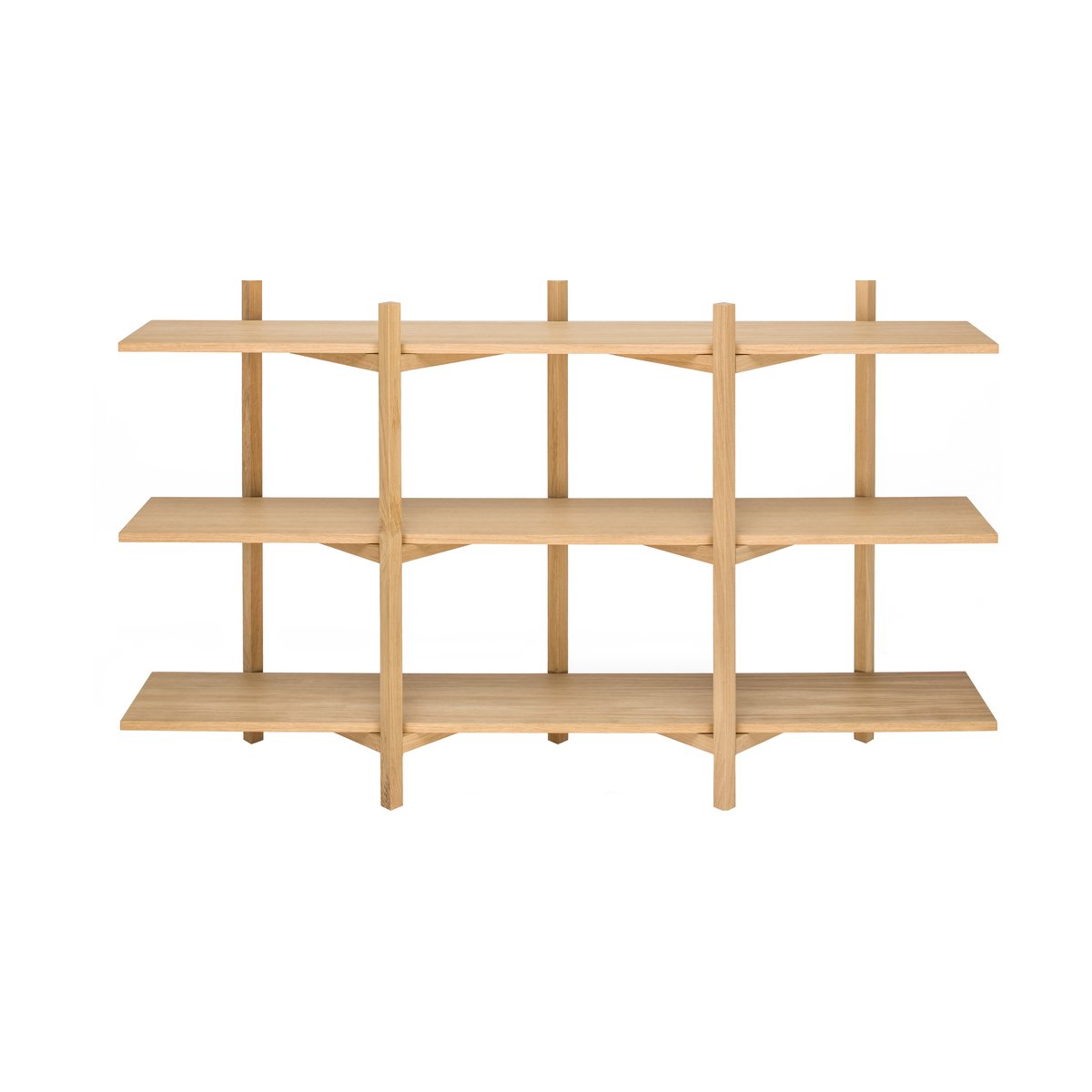 Hem Zig Zag shelf Low 175x100 cm Oak | Scandinavian Design | Shelves & shelving systems | Brown