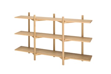 Zig Zag shelf Low 175x100 cm - Oak - Hem