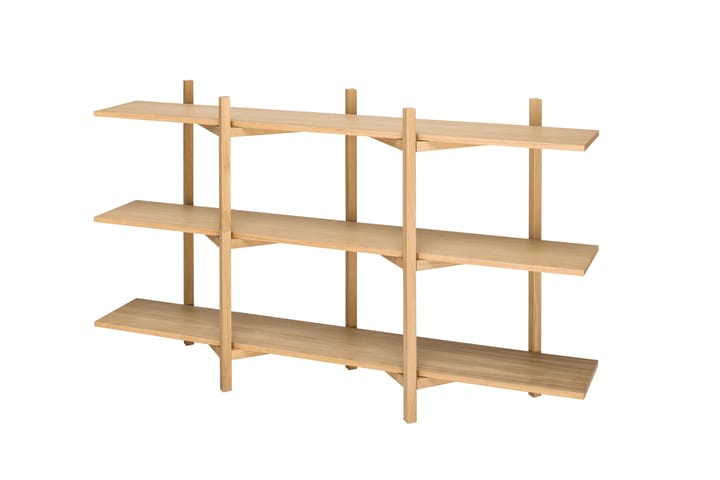 Zig Zag shelf Low 175x100 cm, Oak Hem