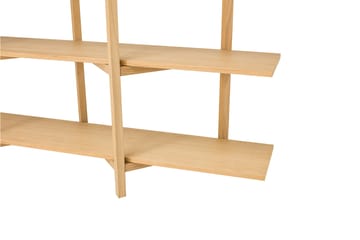 Zig Zag shelf Low 175x100 cm - Oak - Hem