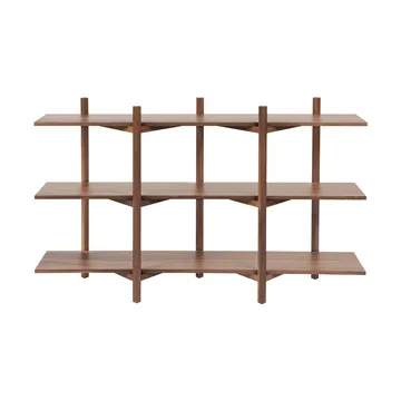 Zig Zag shelf Low 175x100 cm - Walnut - Hem