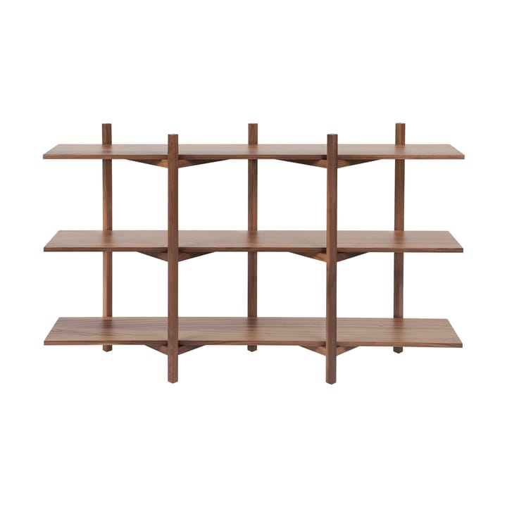 Zig Zag shelf Low 175x100 cm - Walnut - Hem