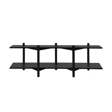 Zig Zag shelf Media 194x57 cm - Black - Hem