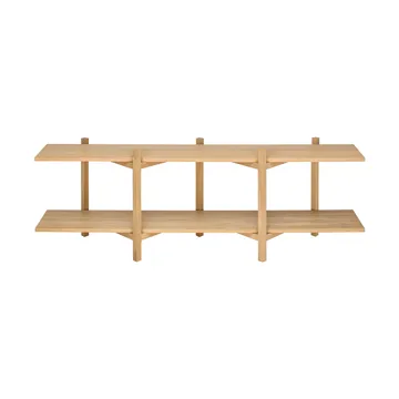 Zig Zag shelf Media 194x57 cm - Oak - Hem