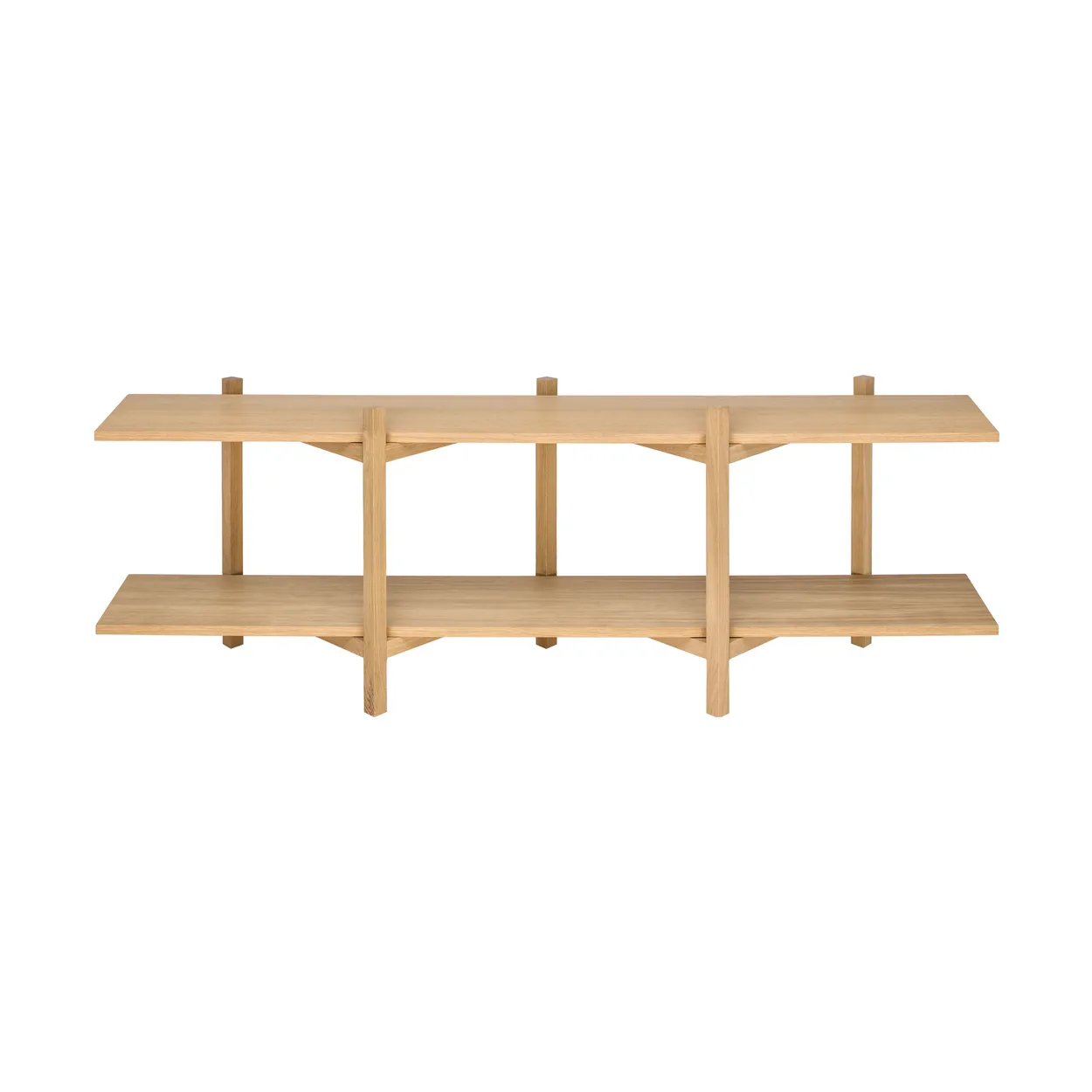 Hem Zig Zag shelf Media 194x57 cm Oak | Scandinavian Design | Shelves & shelving systems | Brown