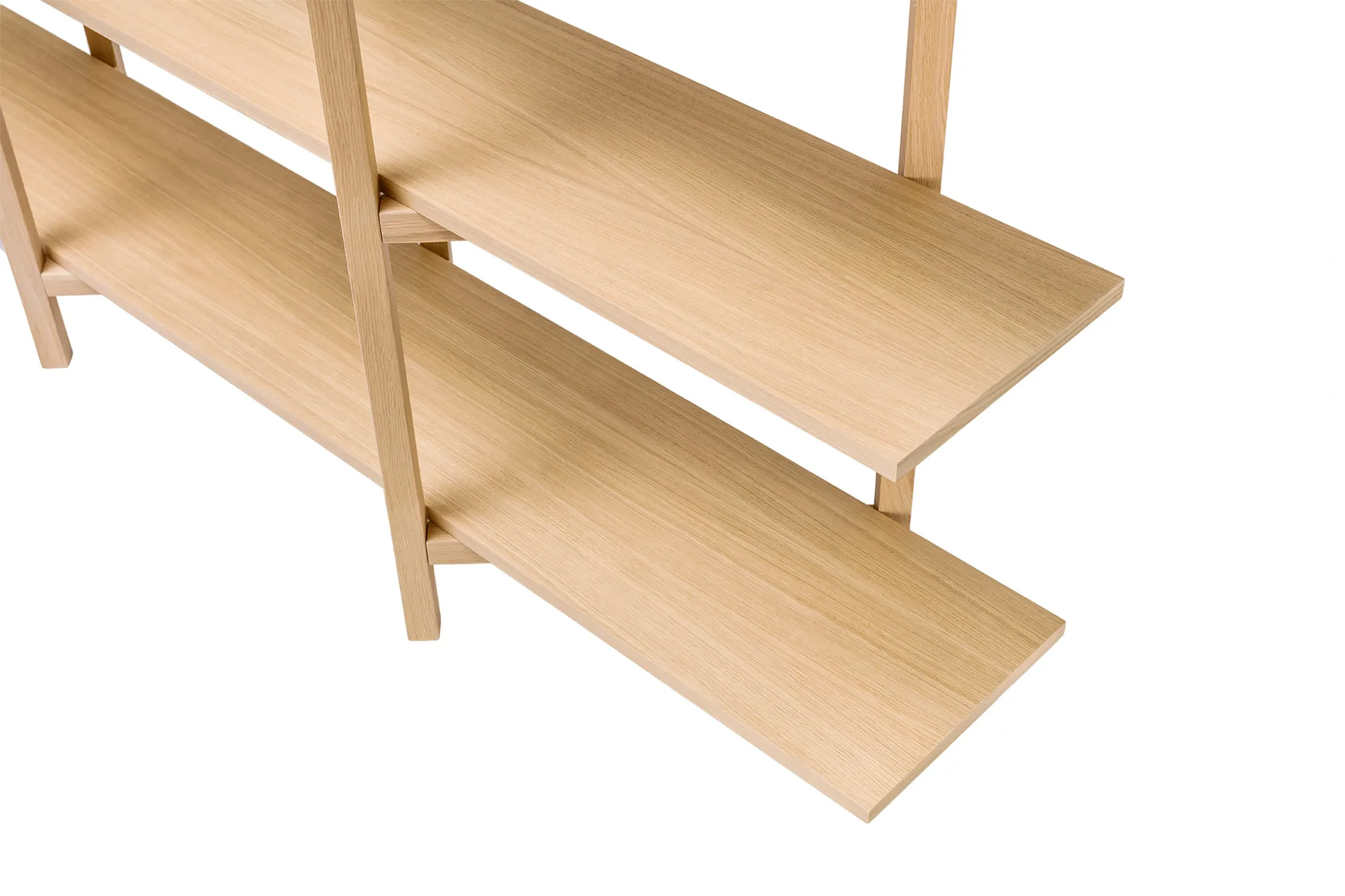 Zig Zag shelf Media 194x57 cm, Oak Hem