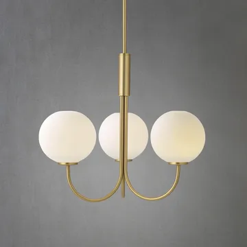 Ballon Chandelier - brass, Ø45 cm - Herstal