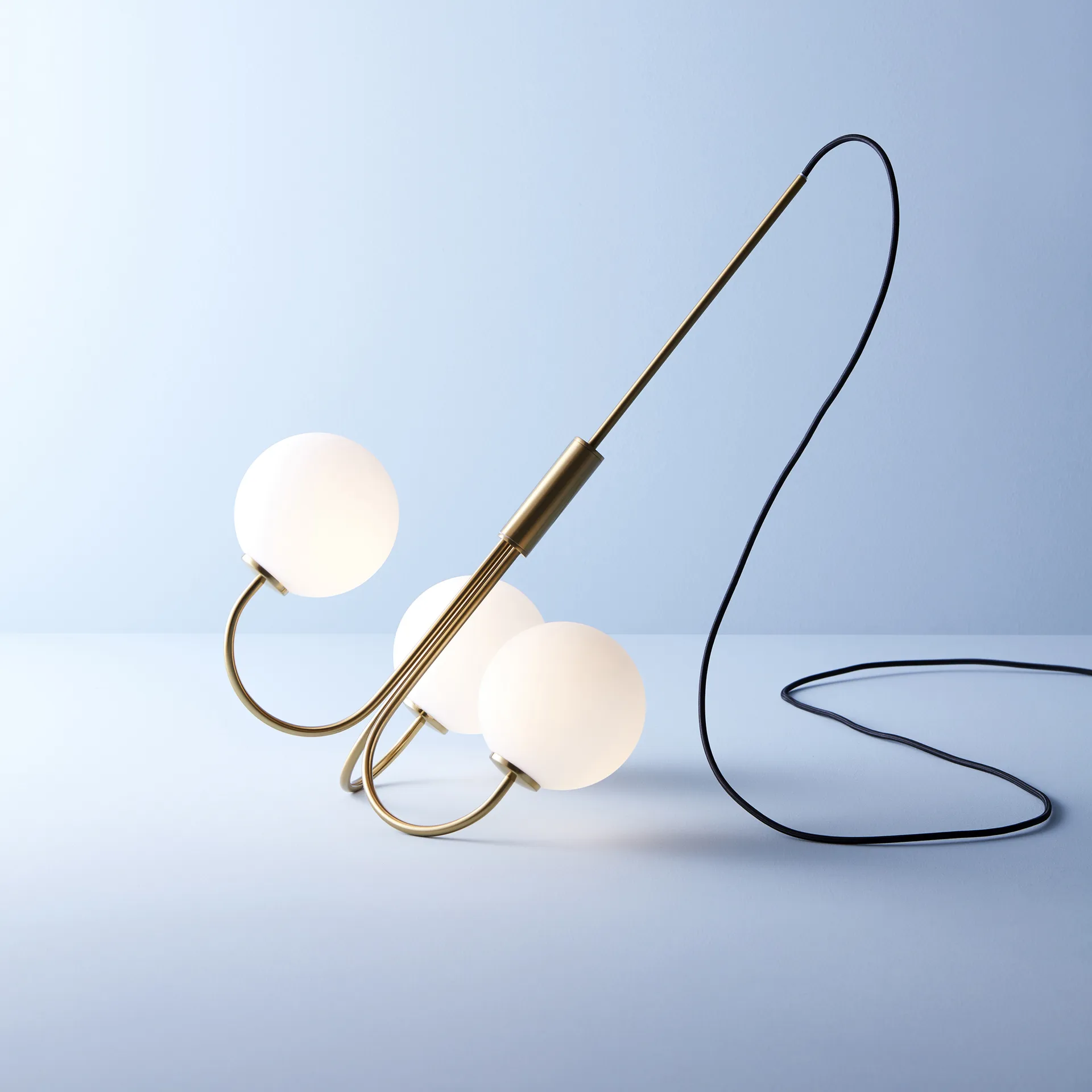 Ballon Chandelier, brass, Ø45 cm Herstal