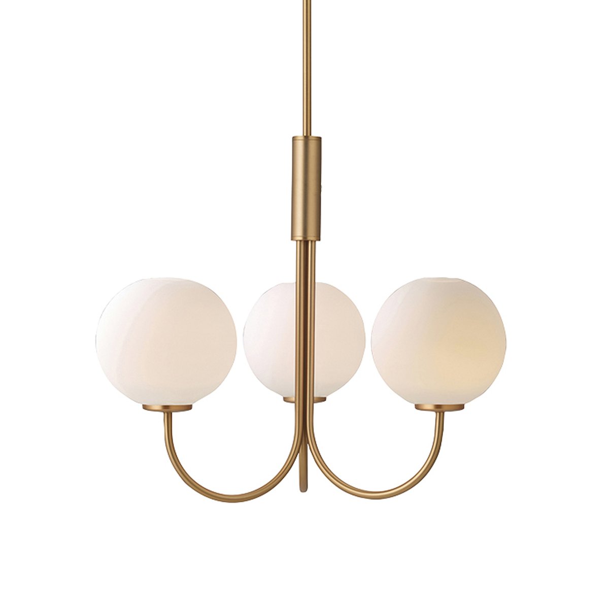 Herstal Ballon Chandelier brass | Scandinavian Design | Pendant lamps | Gold-coloured