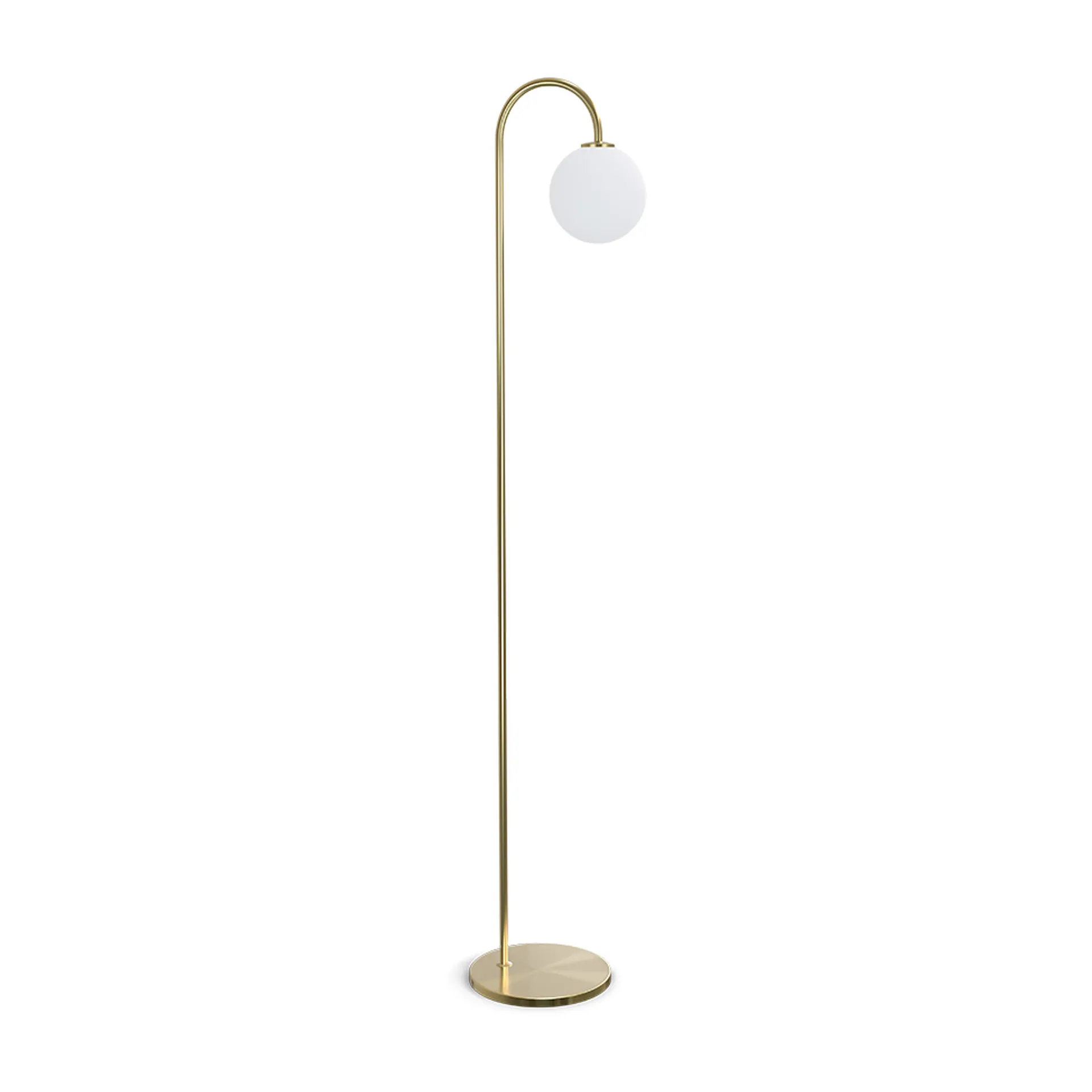 Ballon floor lamp 137 cm, Brass Herstal