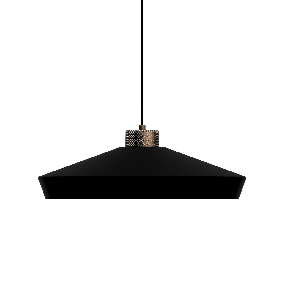Herstal Edge pendant lamp large Matte black-bronze | Scandinavian Design | Pendant lamps | Black