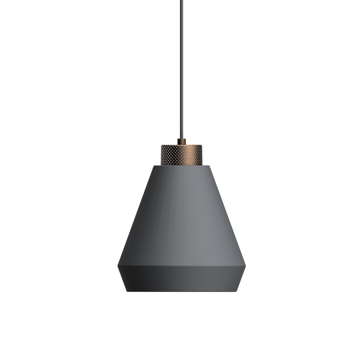 Herstal Edge pendant lamp medium Graphite-bronze | Scandinavian Design | Pendant lamps | Grey