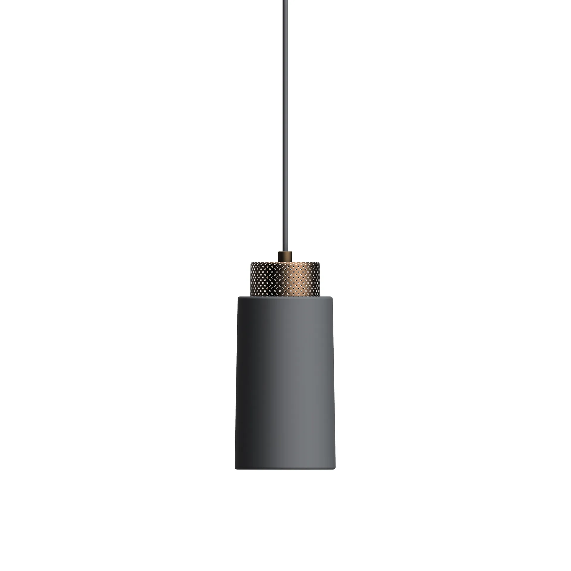 Edge pendant lamp small, Graphite-bronze Herstal