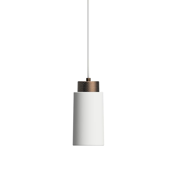 Edge pendant lamp small - Matte white-bronze - Herstal