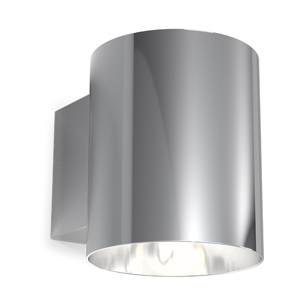 Herstal Evoke wall lamp small Chrome | Scandinavian Design | Wall lights | Silver-coloured
