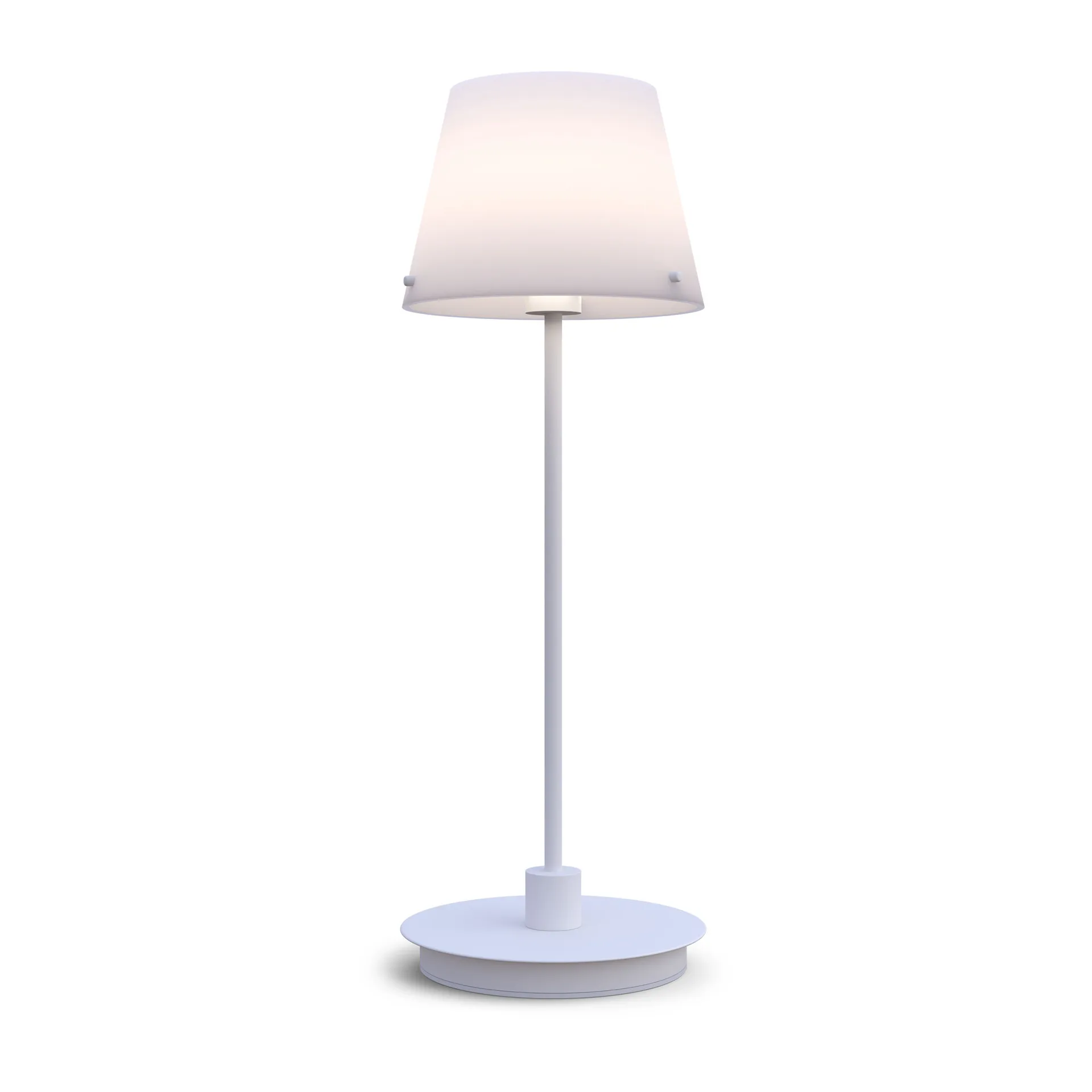 Gil il Grande table lamp, White-opal glass Herstal