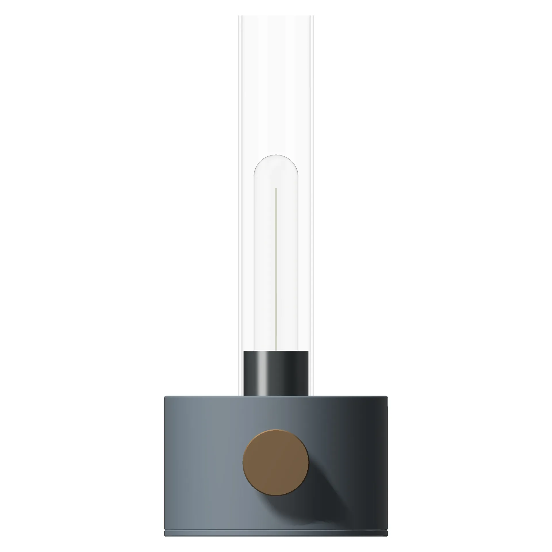 Harbor table lamp large, Matte blue Herstal