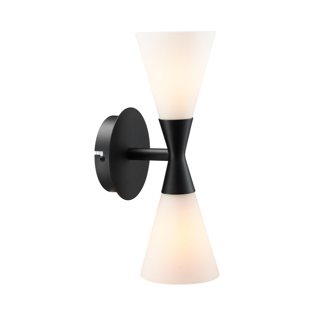 Herstal Harlekin duo wall lamp matte black | Scandinavian Design | Wall lights | Black
