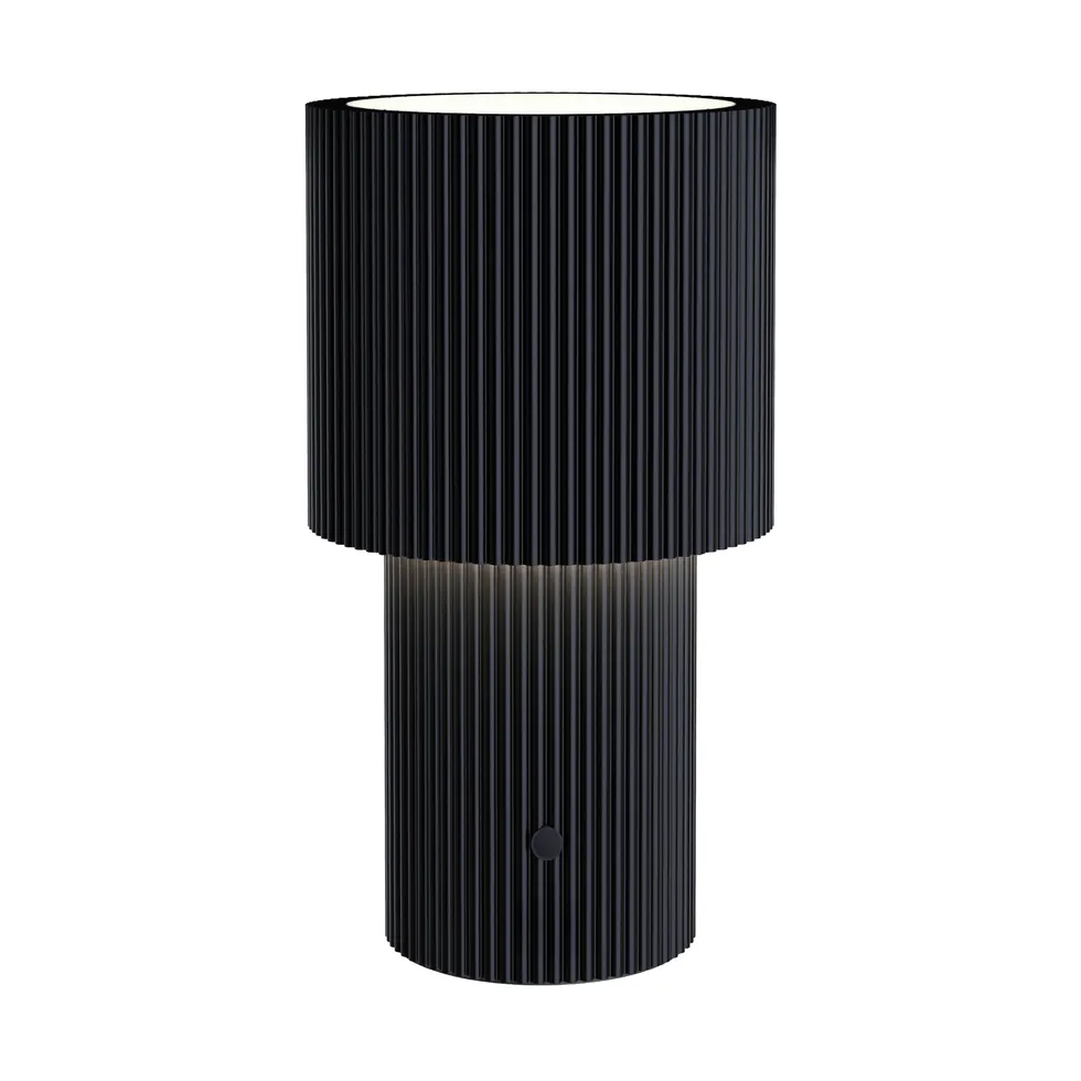 Iluma portable table lamp, Jet black Herstal