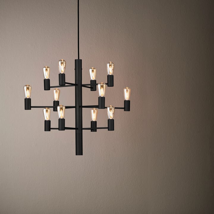 Manola 12 chandelier - black - Herstal
