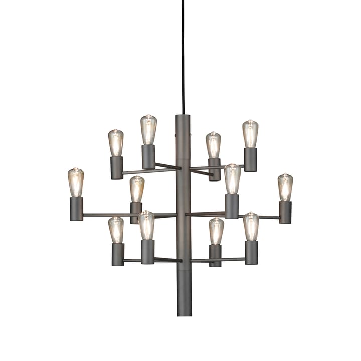 Manola 12 chandelier - graphite (grey) - Herstal