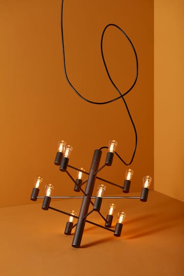 Manola 12 chandelier - graphite (grey) - Herstal