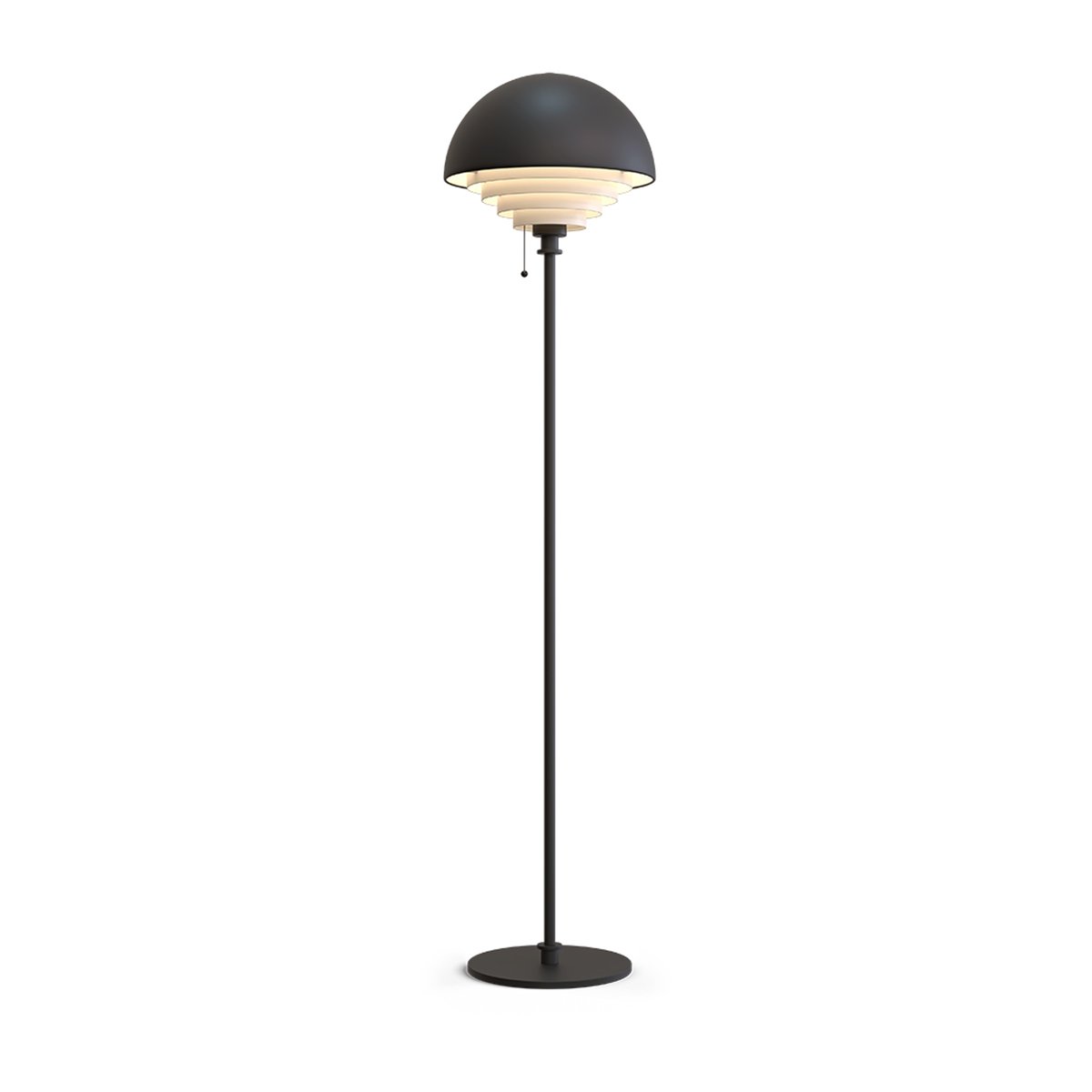 Herstal Motown floor lamp 150 cm Black | Scandinavian Design | Floor lamps | Black