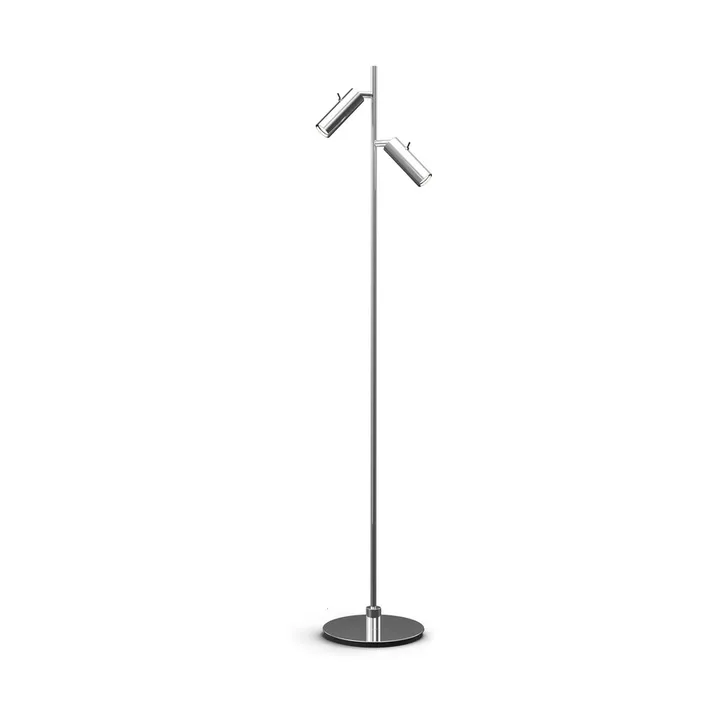 Pipeline floor lamp - Chrome-double - Herstal