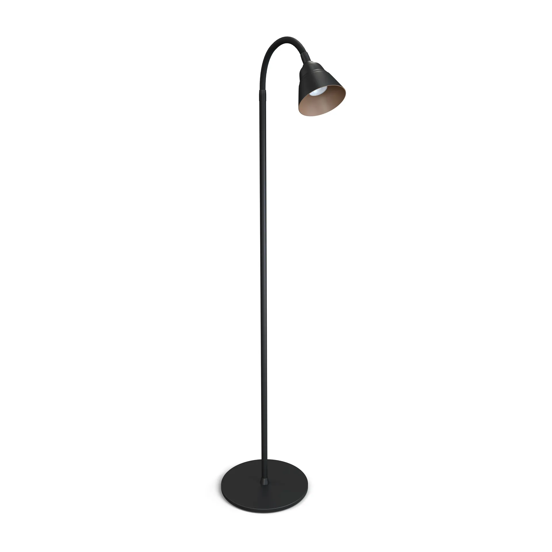 Relief floor lamp 10W, Matte black-grey beige Herstal