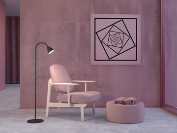 Relief floor lamp 10W - Matte black-grey beige - Herstal