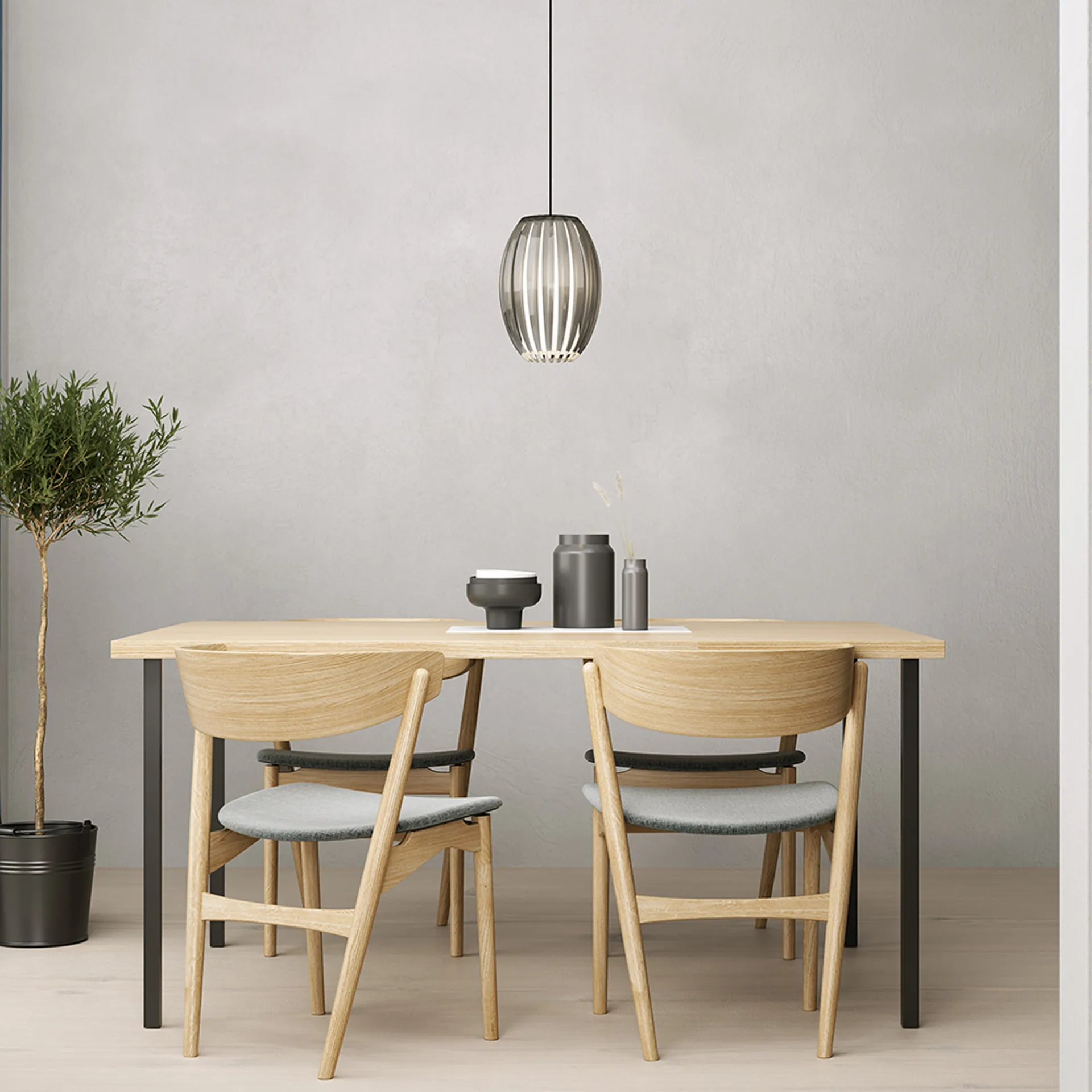 Tentacle pendant medium, Black-Smoked Herstal