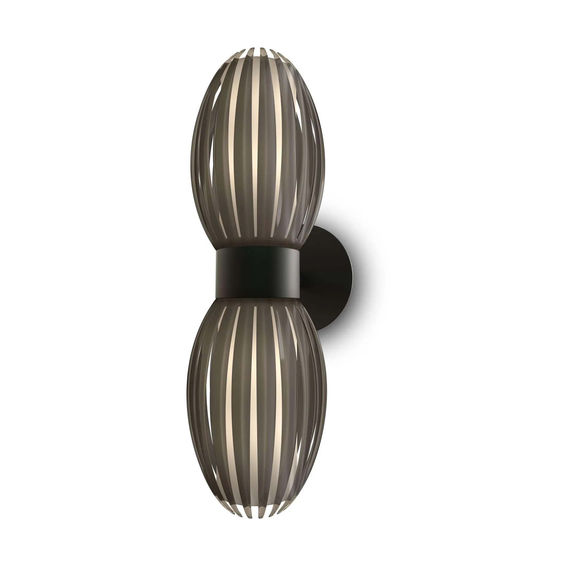 Tentacle wall lamp duo 34 cm, Black-Smoked Herstal