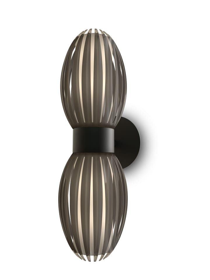 Tentacle wall lamp duo 34 cm - Black-Smoked - Herstal
