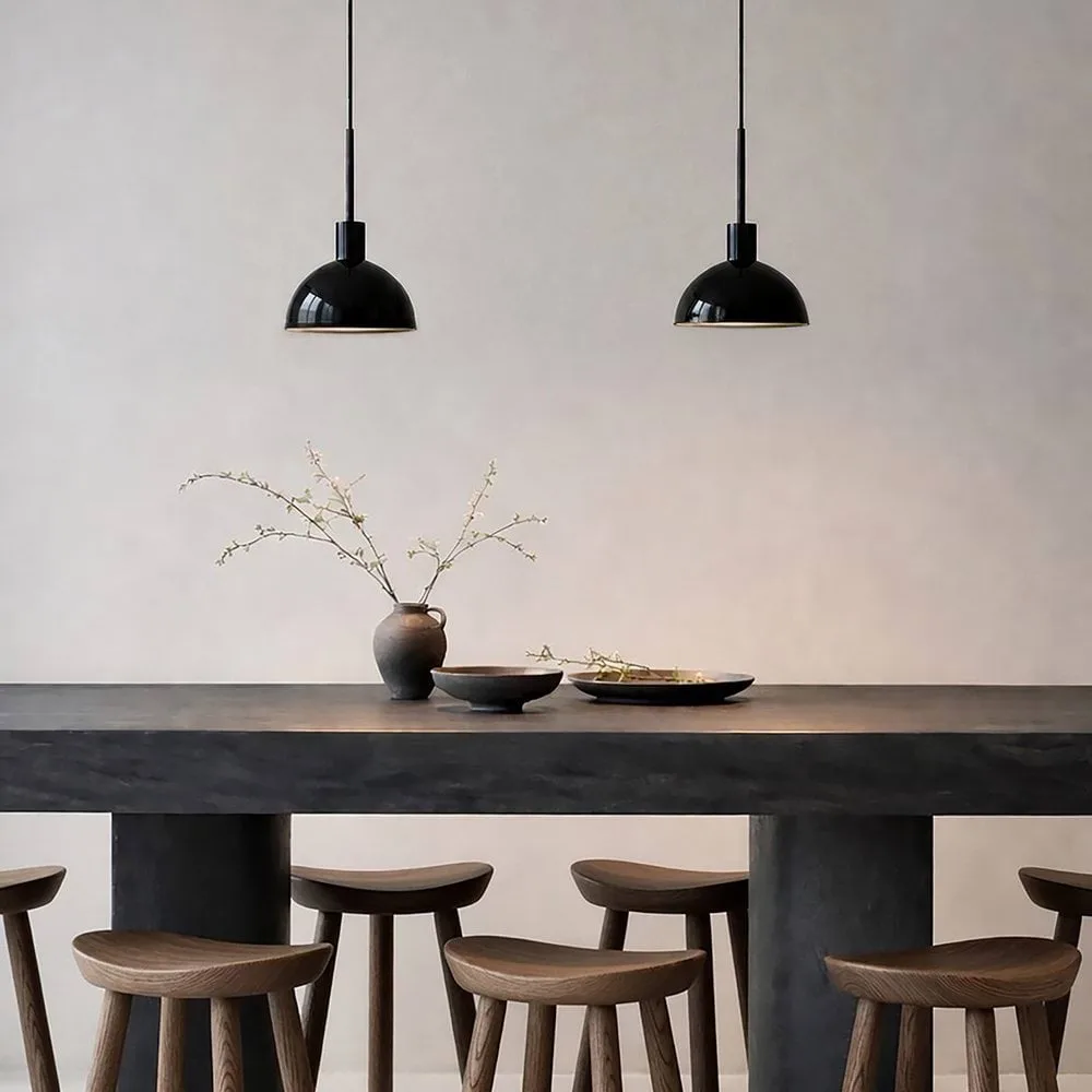 Vienda pendant lamp, Gloss black Herstal