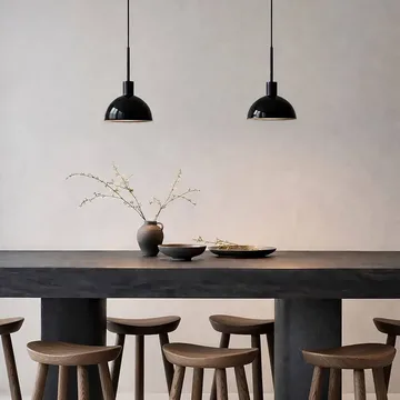 Vienda pendant lamp - Gloss black - Herstal
