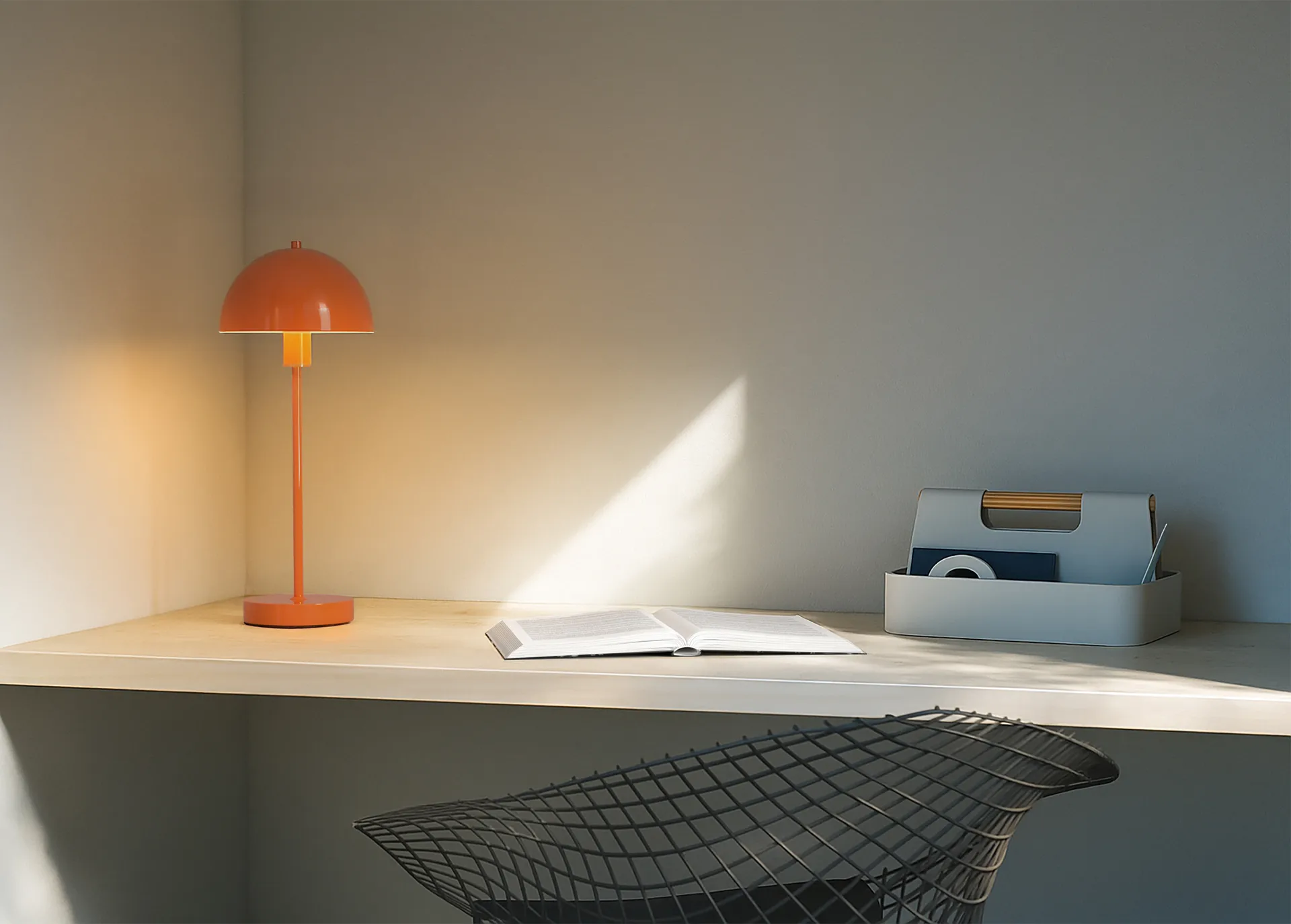 Vienda table lamp, Mandarin Herstal