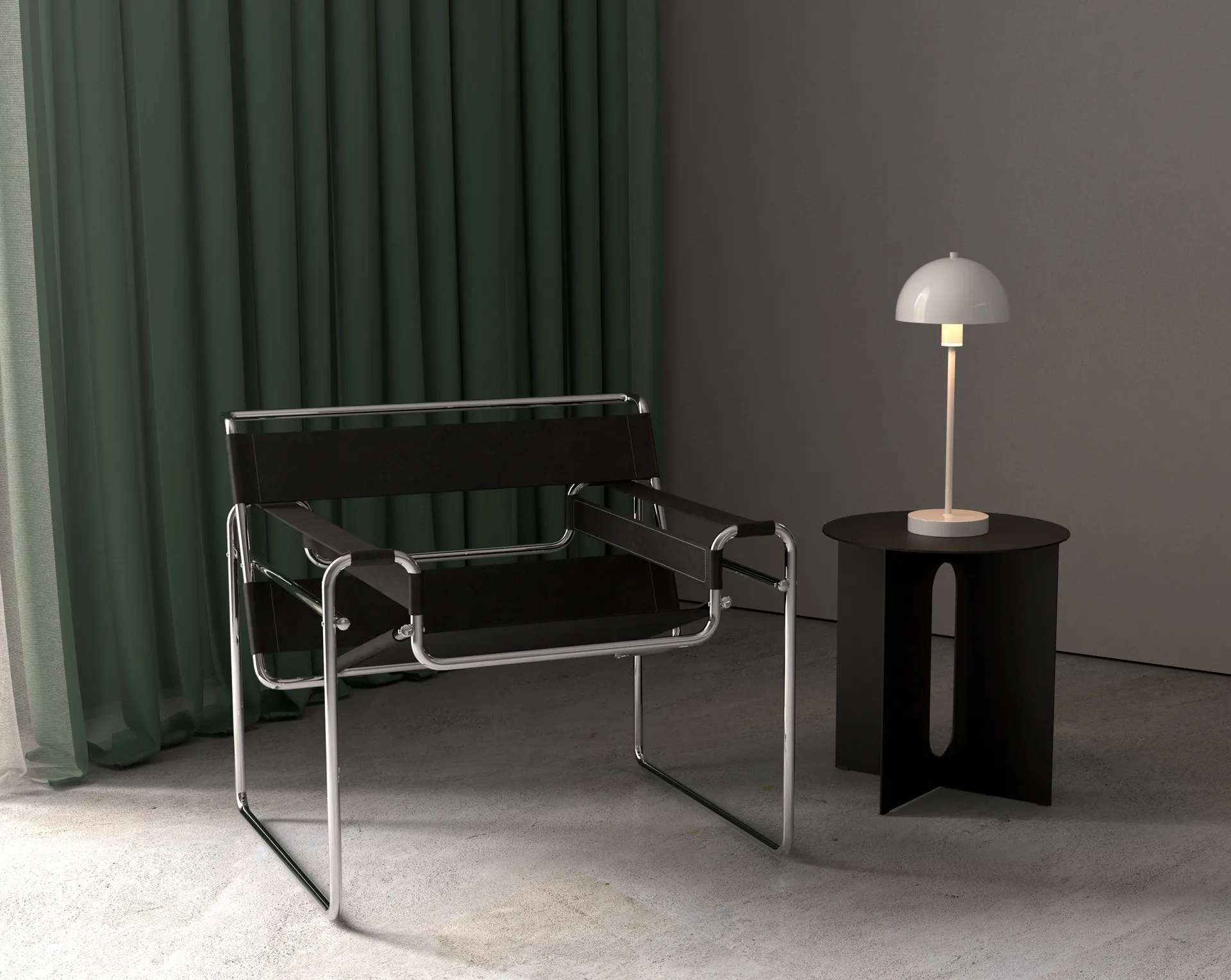 Vienda table lamp, Shiny white Herstal