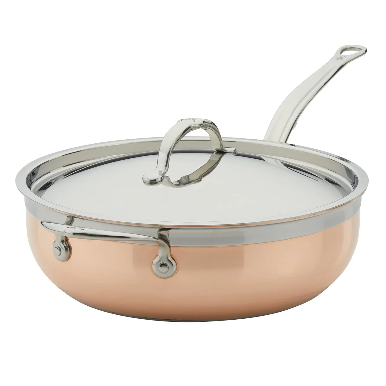 Hestan Copperbond Sauté pan 4,7 L | Scandinavian Design | Saucier & sauté pans | Gold-coloured