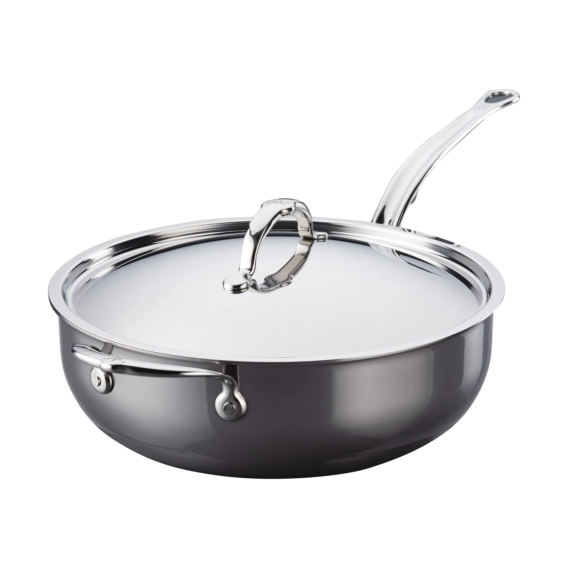 Hestan Nanobond saute pan with lid 4.7 L, Stainless steel Hestan