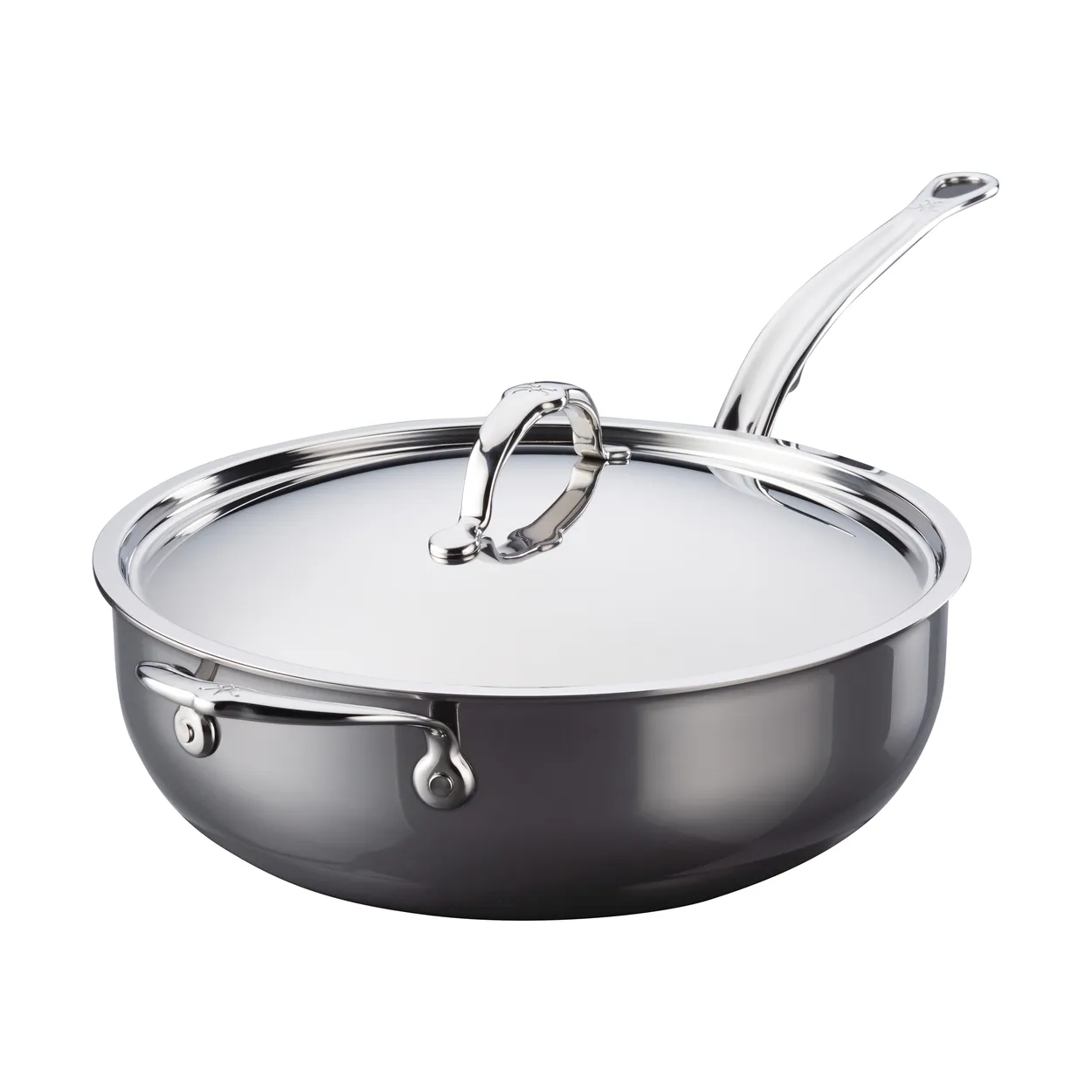 Hestan Nanobond saute pan with lid 4.7 L Stainless steel