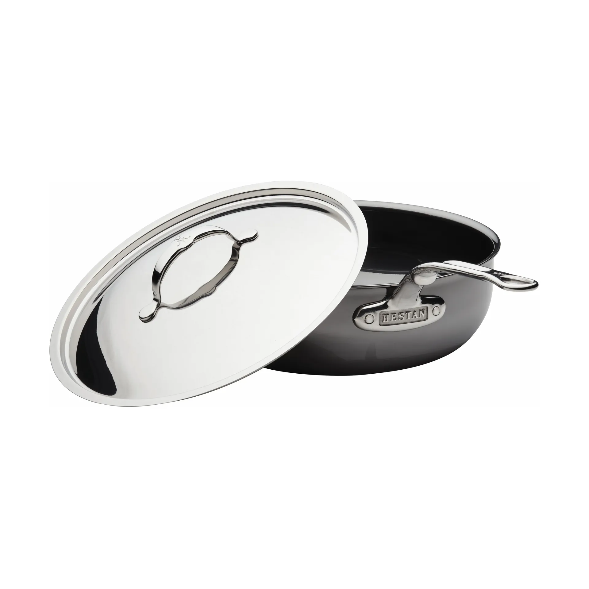 Hestan Nanobond saute pan with lid 4.7 L, Stainless steel Hestan