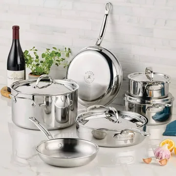 Hestan ProBond Luxe pot and frying pan set - Stainless steel, 10 pieces - Hestan