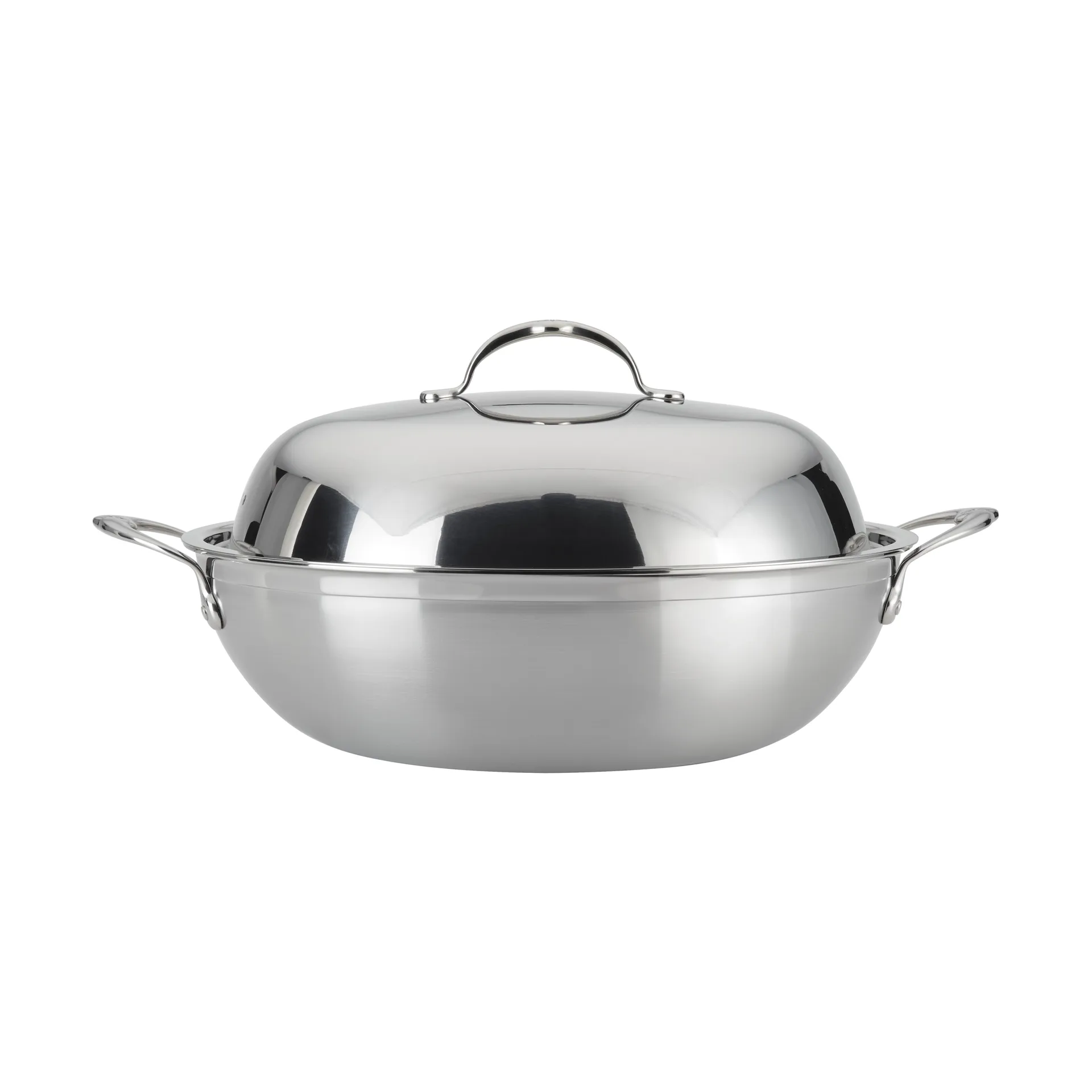 Hestan Probond wok with lid 36 cm, Stainless steel Hestan