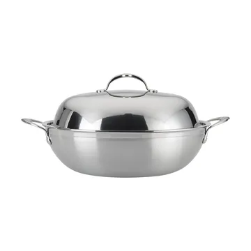 Hestan Probond wok with lid 36 cm - Stainless steel - Hestan