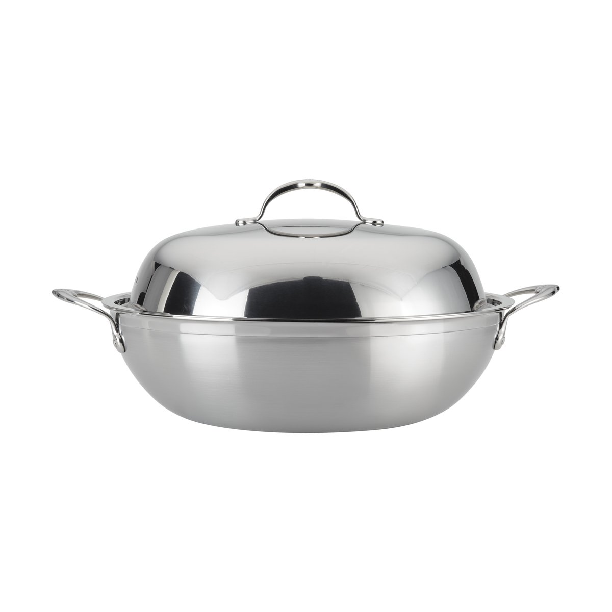 Hestan Probond wok with lid 36 cm Stainless steel | Scandinavian Design | Frying pans & skillets | Silver-coloured