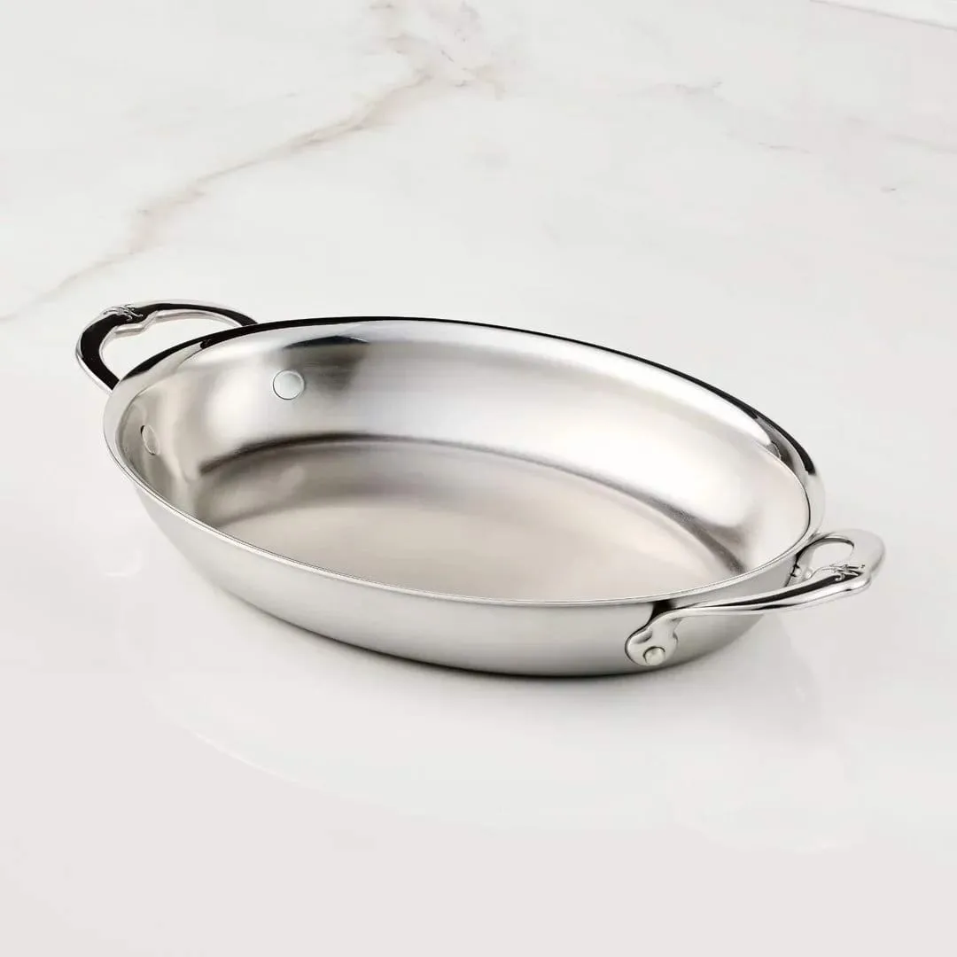 Hestan Provisions gratin dish, Stainless steel, oval, 42.5x33.5 cm Hestan