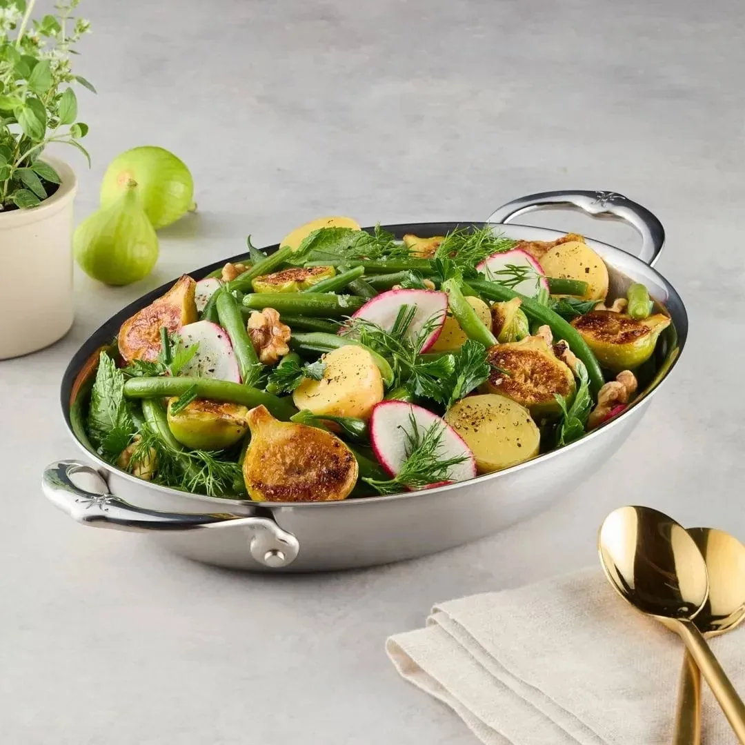 Hestan Provisions gratin dish, Stainless steel, oval, 42.5x33.5 cm Hestan